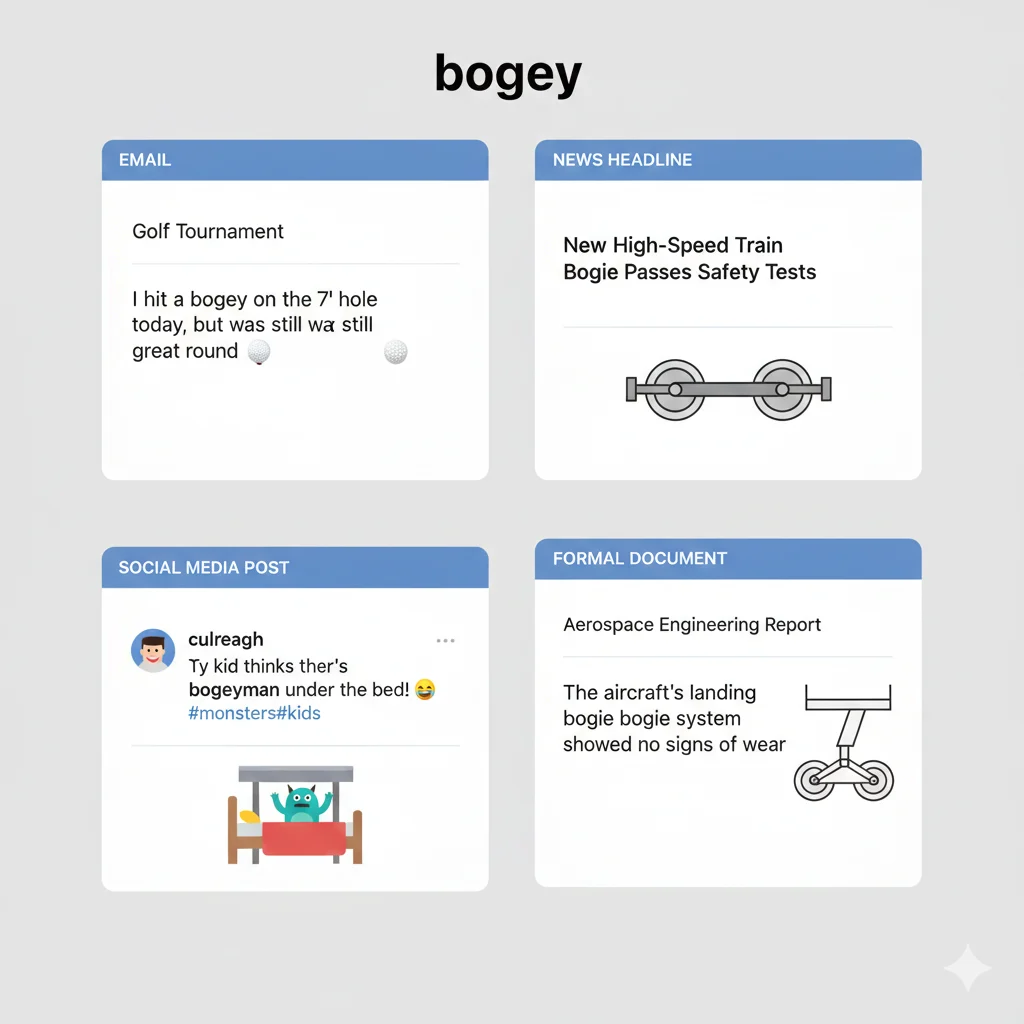 Bogey vs Bogie