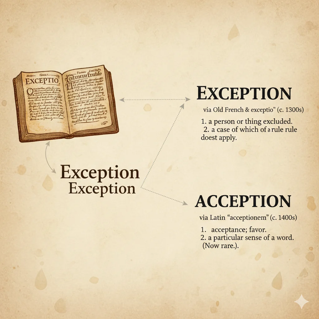 Exception vs Acception