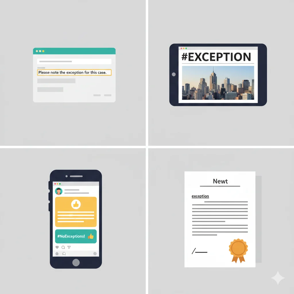 Exception vs Acception