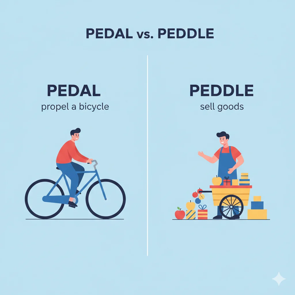 Pedal vs Peddle