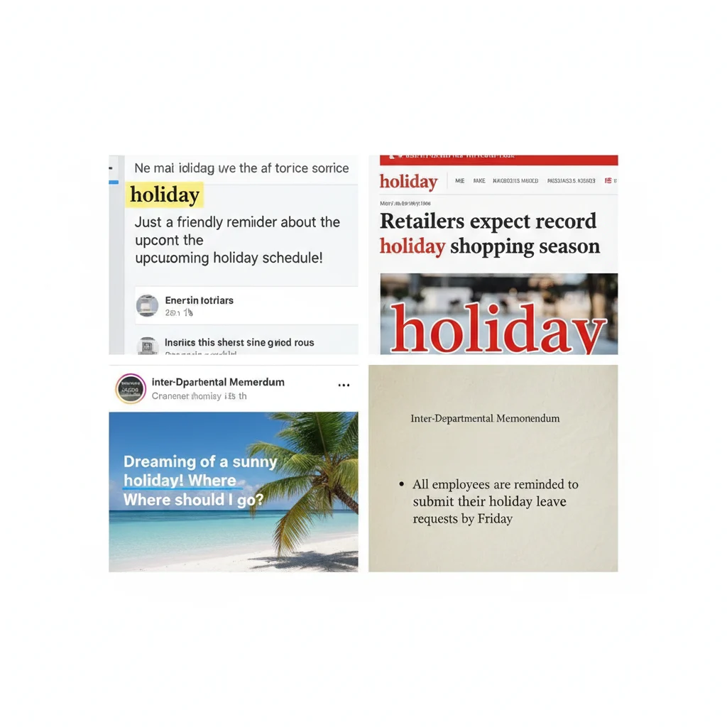 Holliday vs Holiday