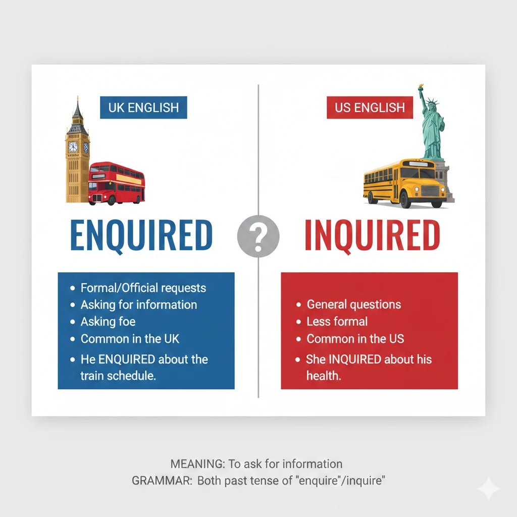 Enquired vs Inquired