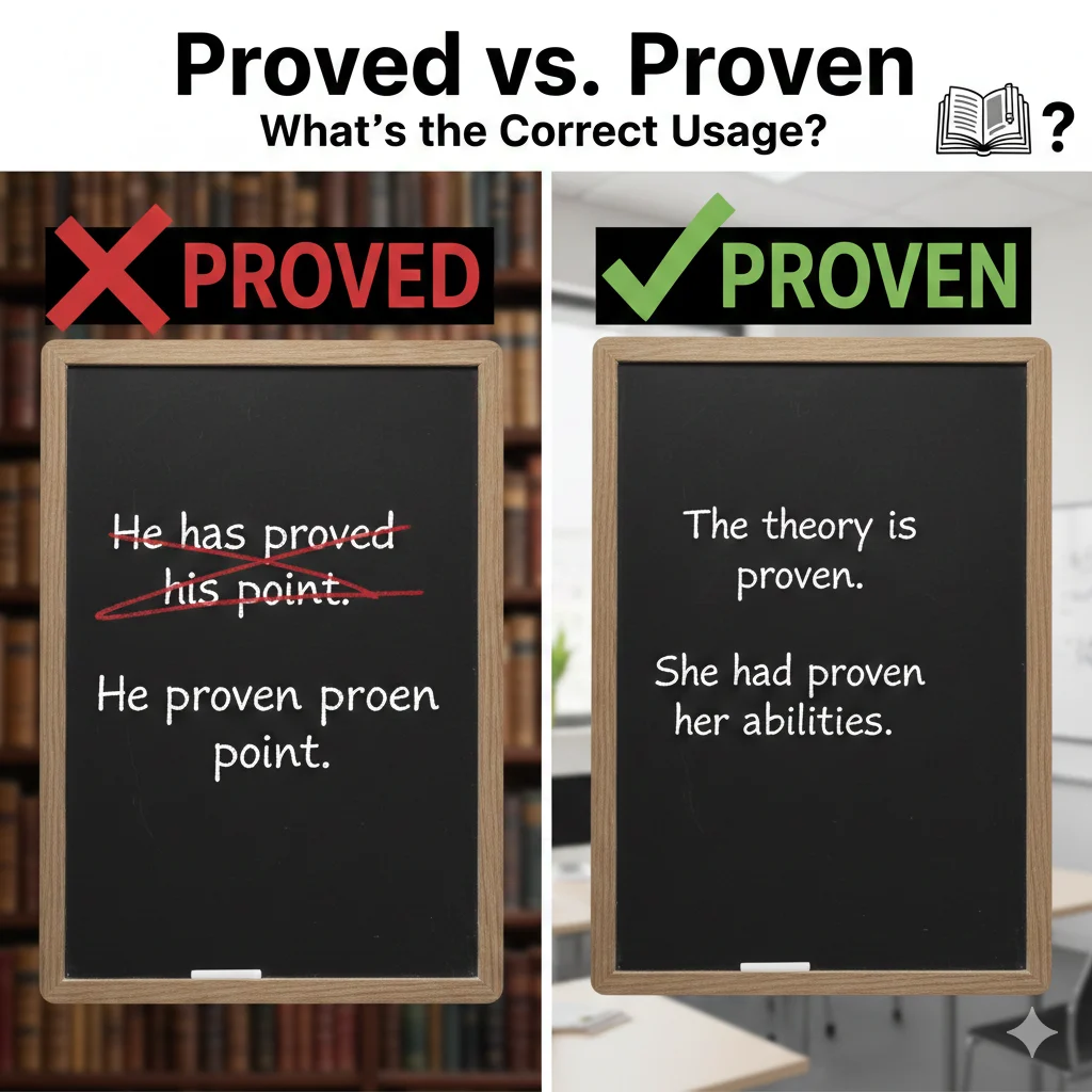 Proved vs Proven