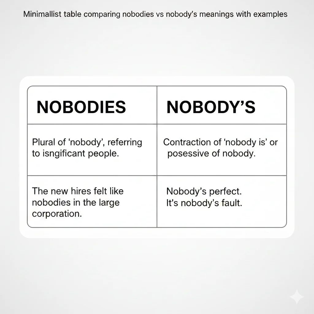 Nobodies vs Nobody’s