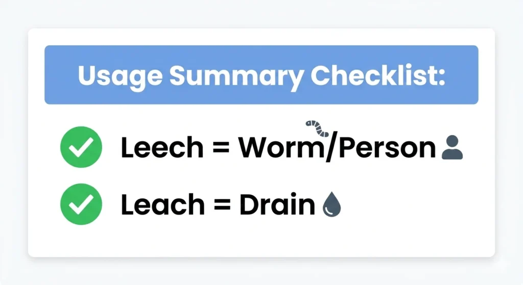 Leech Vs Leach