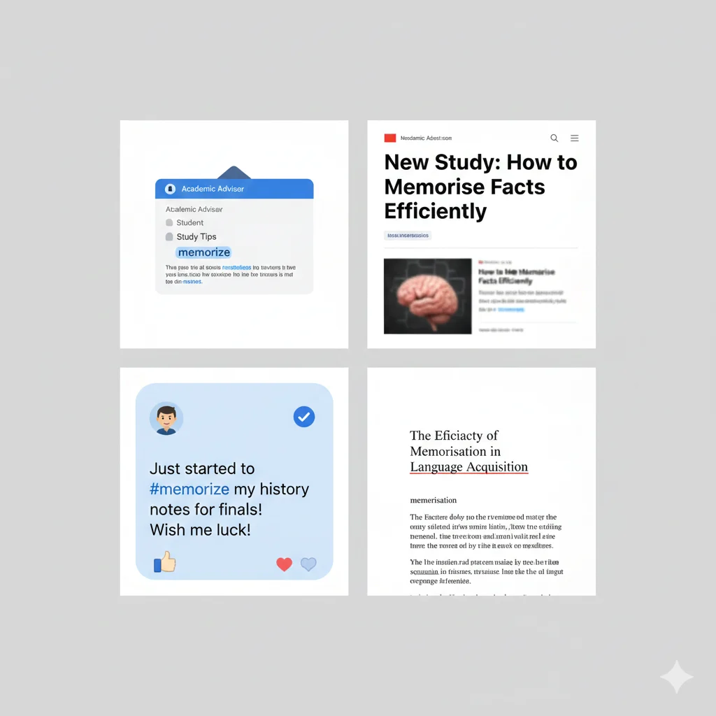 Memorise vs Memorize