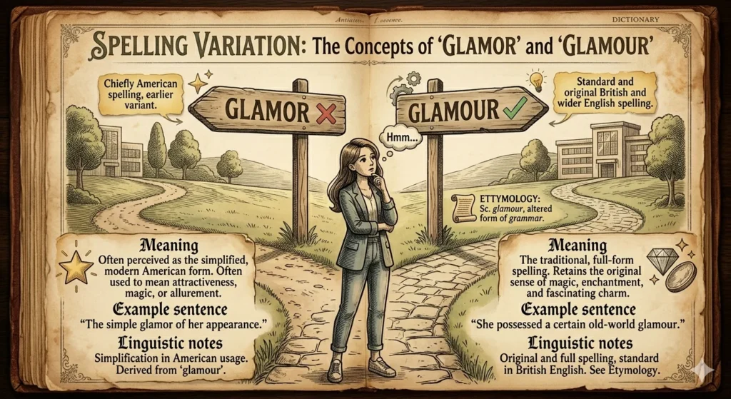 Glamor Vs Glamour 