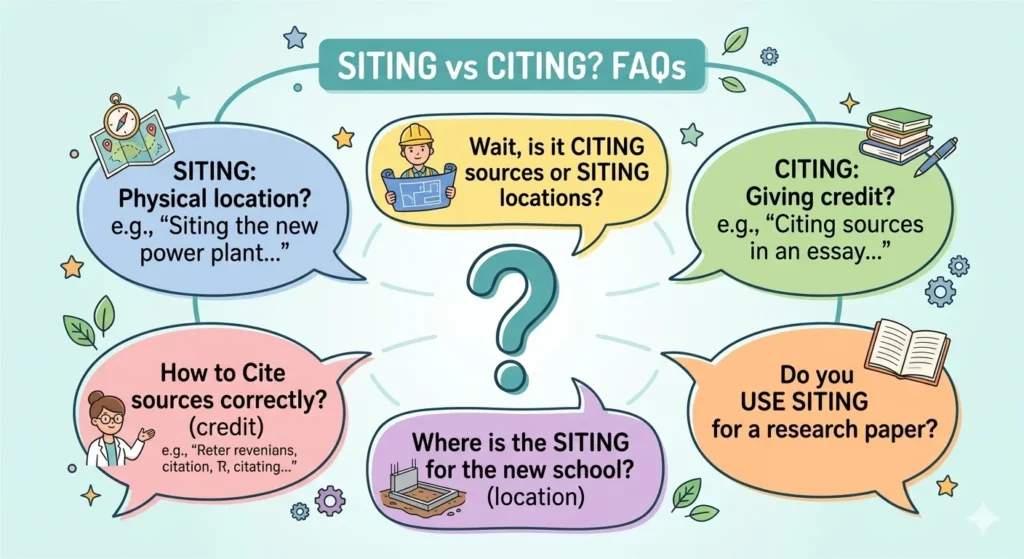 Siting Vs Citing