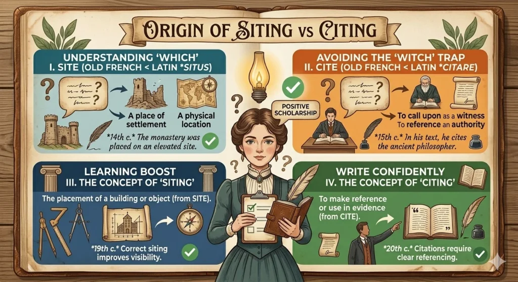 Siting Vs Citing