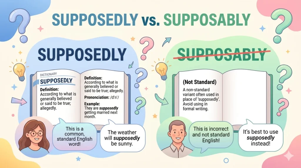 Supposedly Vs Supposably