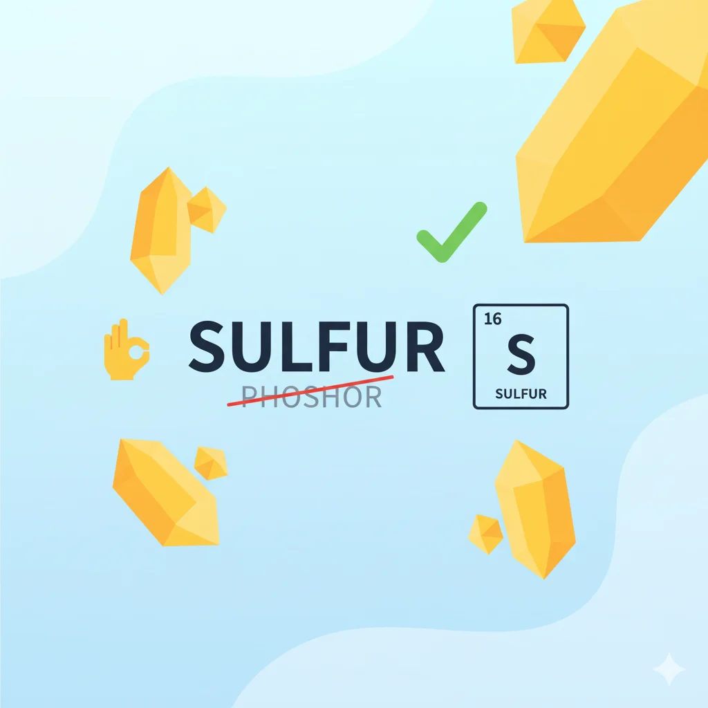 Sulfur Vs Sulphur