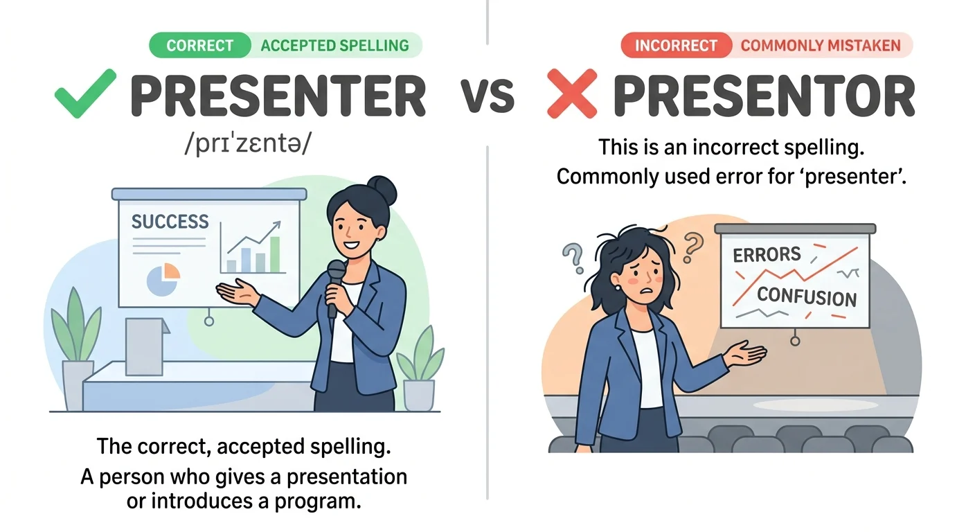 Presenter Vs Presentor