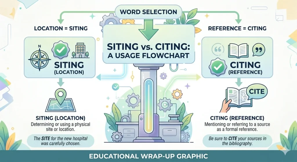 Siting Vs Citing