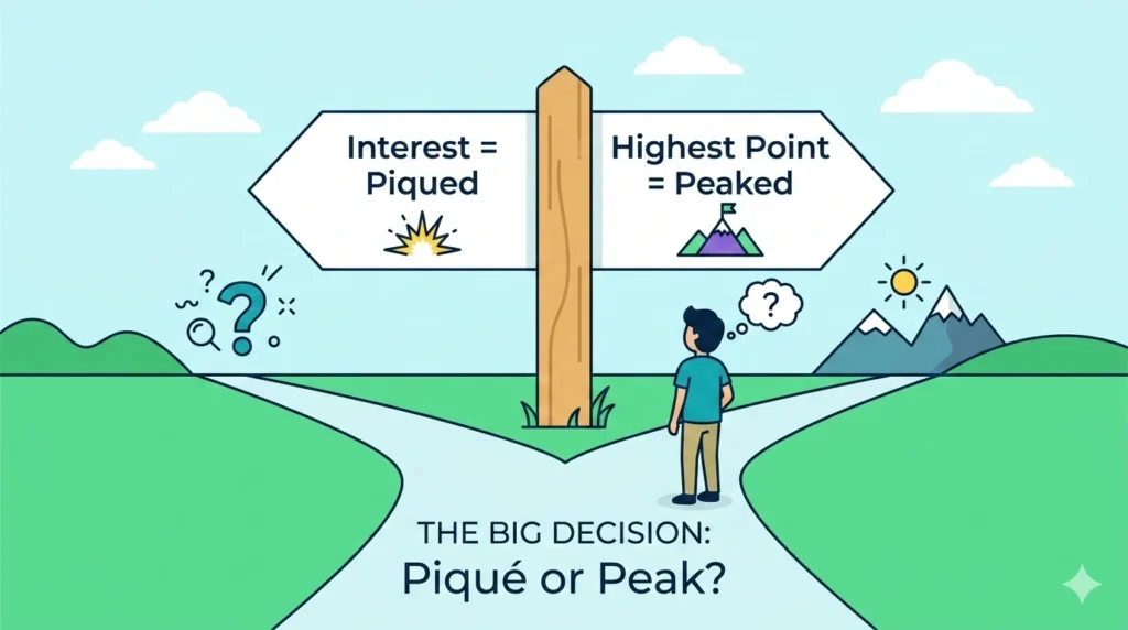 Peaked Vs Piqued
