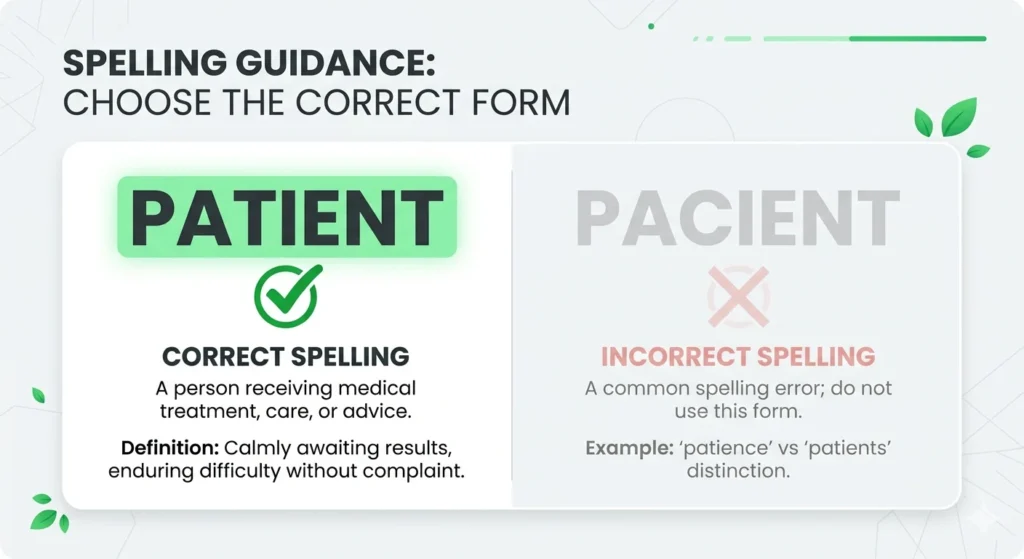 Patient Vs Pacient
